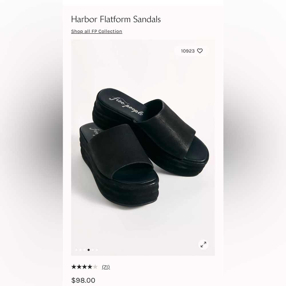 Free People Harbor Flatform Platform Leather Sandals - Picture 2 of 6